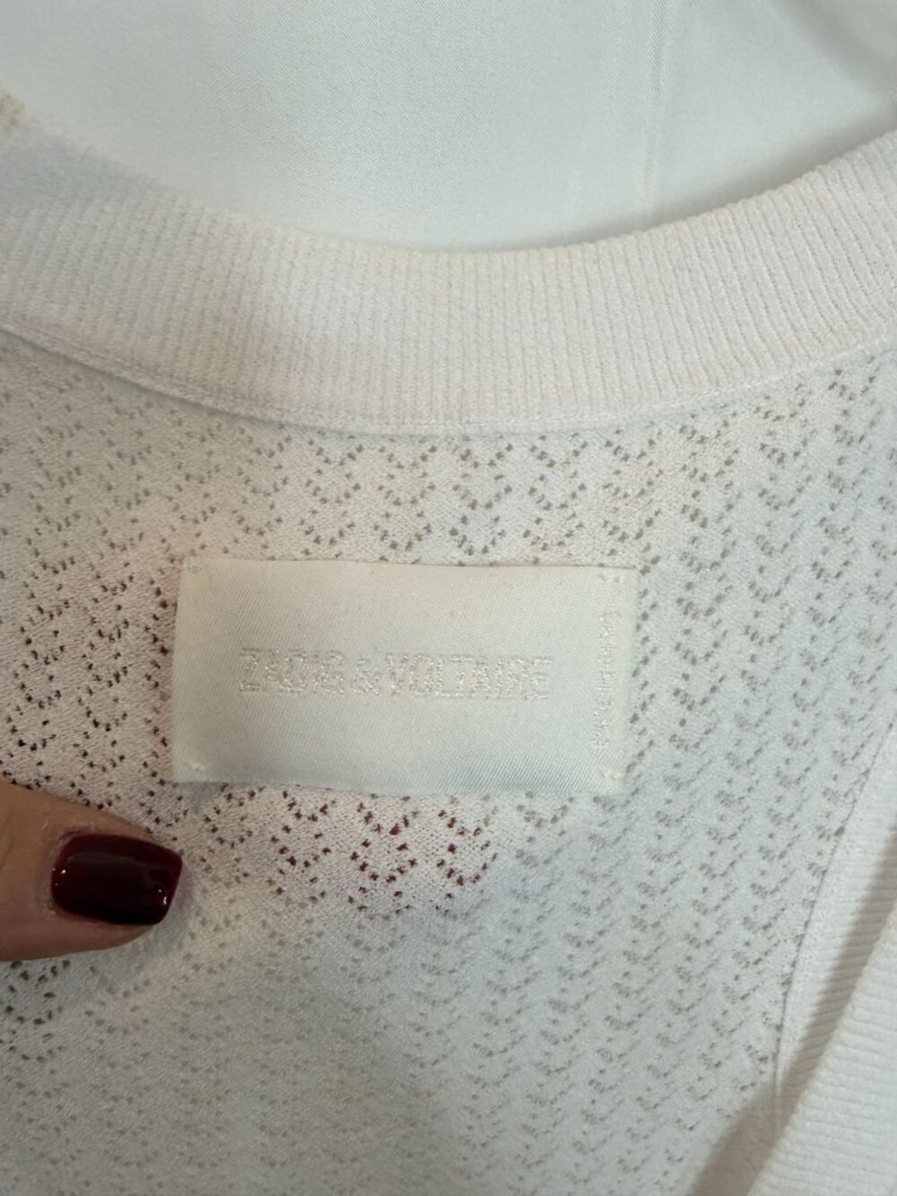 Zadig & Voltaire Milia Ve knit White Tank - Size M - Picture 4 of 7